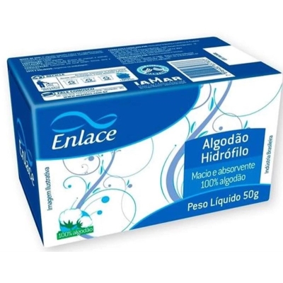 ALGODAO HIDROFILO CX/50G - ENLACE