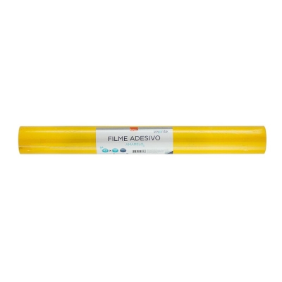 PLASTICO ADESIVO 45CM AMARELO CLARO FA0104 - BRW