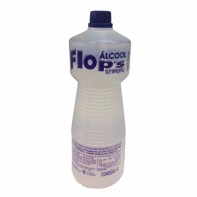 ALCOOL LIQUIDO 1L 92 INPM HIDRATADO - FLOPS