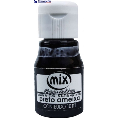 ANILINA LIQUIDA 10ML CORANTE ALIMENTICIO PRETO AMEIXA - MIX