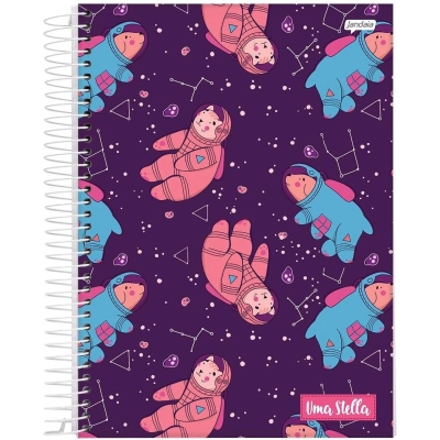 CADERNO ESPIRAL UNIVERSITARIO CAPA DURA 10 MATERIAS 160F STELLA 68791-88 - JANDAIA