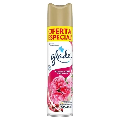 PURIFICADOR DE AR AEROSOL 360ML FRUTAS E FLORES VIBRANTES - GLADE