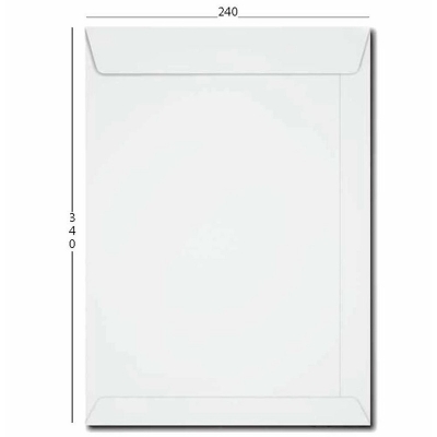 ENVELOPE SACO OFICIO BRANCO 240X340 90G - SOF034