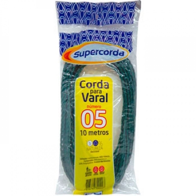 CORDA DE VARAL NYLON N5 10M - POLICORDA