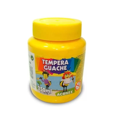 TINTA GUACHE 250ML AMARELO OURO 02025 505 - ACRILEX