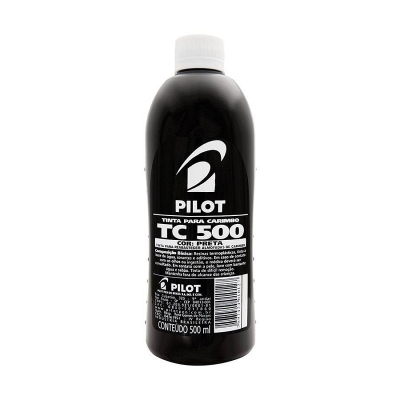 TINTA P/ ALMOFADA DE CARIMBO 500ML PRETA TC 500 - PILOT