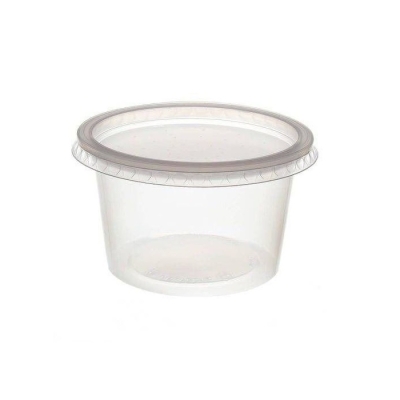 POTE 250ML DESCARTAVEL PLASTICO TRANSPARENTE PCT/25 - ULTRATHERM