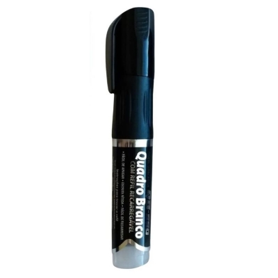 PINCEL MARCADOR P/ QUADRO BRANCO PRETO REFIL CARTUCHO QB-550 - GRAMPLINE