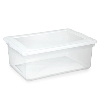 CAIXA ORGANIZADORA 20L PLASTICO RETANGULAR 47X32X18 340 - PLEION