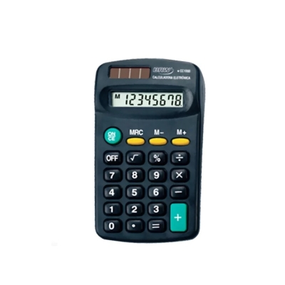 CALCULADORA BOLSO 8 DIGITOS PRETA CC1000 - BRW