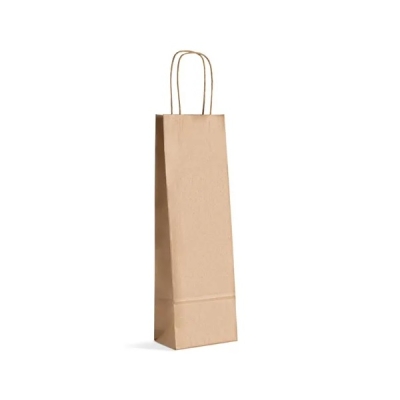 SACOLA KRAFT DECORADA P/ VINHO 12X35X9CM SORTIDA 728-3 - SOLIDER