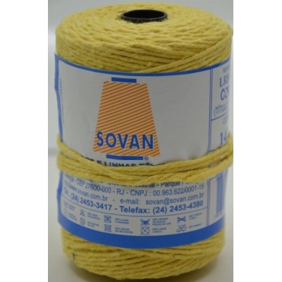 BARBANTE ALGODAO N8 LRB 4/8 147M AMARELO 32369 - SOVAN