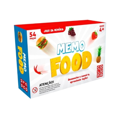 JOGO MEMORIA 40PC EM MDF 0909 - MEMO FOOD