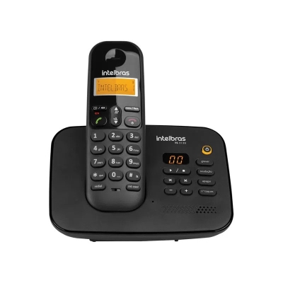 TELEFONE S/ FIO PRETO C/ SECRETARIA E IDENTIFICADOR DECT 6.0 TS3130 - INTELBRAS