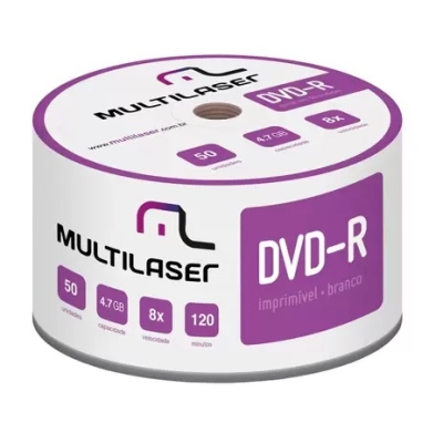 DVD-R MIDIA 16X 4,7GB 120MIN - ELGIN