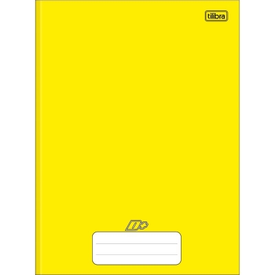 CADERNO BROCHURAO UNIVERSITARIO CAPA DURA 48F AMARELO D+ 116769 - TILIBRA