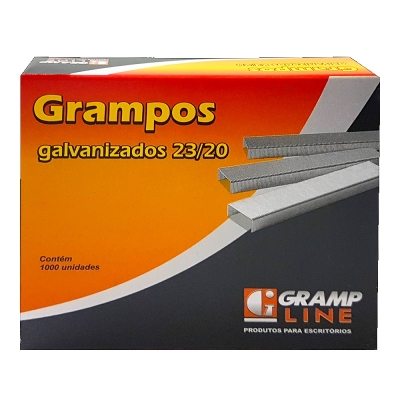 GRAMPO P/ GRAMPREADOR 23/20 CX/1000 GALVANIZADO - GRAMPLINE