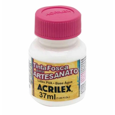 TINTA PVA FOSCA ARTESANATO 37ML BRANCO 03240 519 - ACRILEX