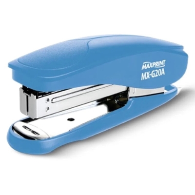 GRAMPEADOR PLASTICO 26/6 20F AZUL MX-G20A - MAXPRINT