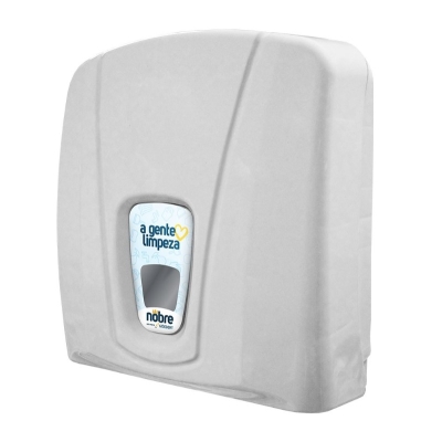 DISPENSER PORTA PAPEL TOALHA INTERFOLHA CITY BRANCO/CINZA 42695 - MEGAMIX