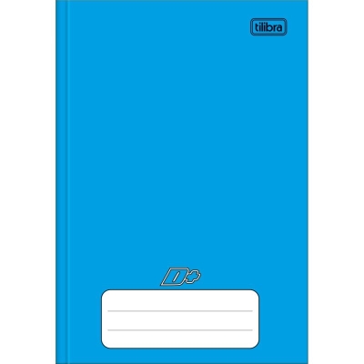 CADERNO BROCHURA 1/4 CAPA DURA 48F AZUL D+ 116661 - TILIBRA