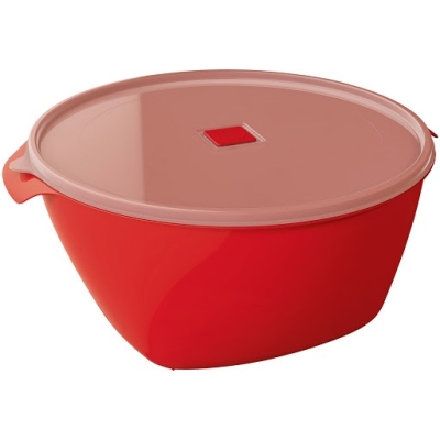 POTE 6L PLASTICO REDONDO VERMELHO UZ231-VM - UZ