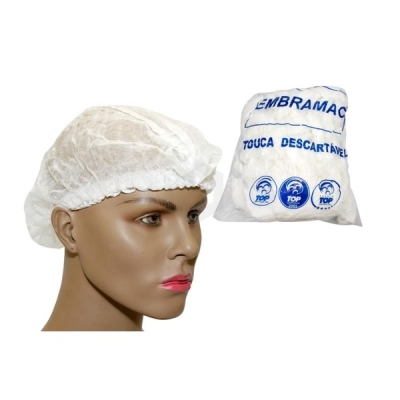 TOUCA DESCARTAVEL SANFONADA BRANCA PCT/100 - SOFT AID