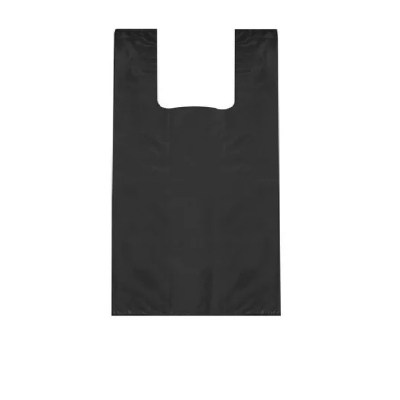 SACOLA CAMISETA REC. 5KG 50X60 PRETA - PLASTIPLAN