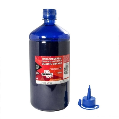 TINTA P/ MARCADOR QUADRO BRANCO 1L AZUL GENIAL