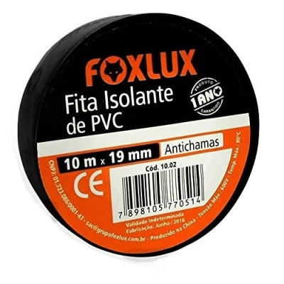 FITA ISOLANTE 19MMX10M 1002 - FOXLUX