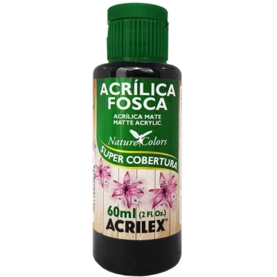 TINTA ACRILICA FOSCA 60ML PRETO 03560 520 - ACRILEX