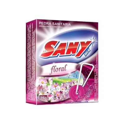 PEDRA SANITARIA 25G FLORAL - SANYMIX