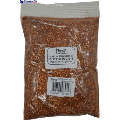 GLITTER 100G LARANJA - HONEY