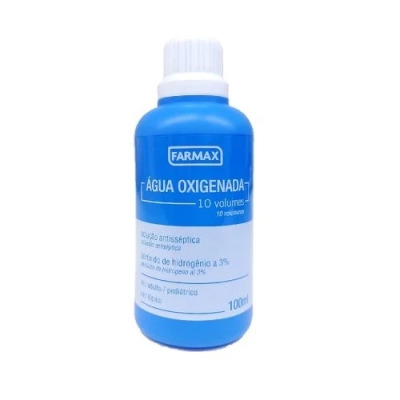 AGUA OXIGENADA ANTISSEPTICA 10 VOLUMES 100ML - FARMAX