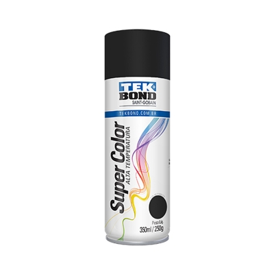 TINTA SPRAY PRETO FOSCA ALTA TEMPERATURA 350ML - TEKBOND