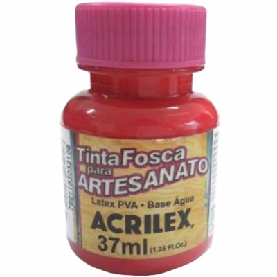 TINTA PVA FOSCA ARTESANATO 37ML VERMELHO 03240 507 - ACRILEX