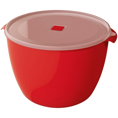 POTE 10L PLASTICO REDONDO VERMELHO UZ235-VM - UZ