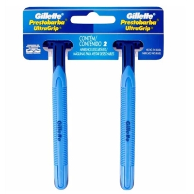 APARELHO PRESTOBARBA ULTRAGRIP CABECA FIXA C/2 - GILLETTE