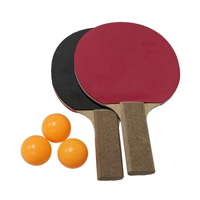 KIT TENIS DE MESA PING PONG 2 RAQUETES 3 BOLAS 2103 - SCALIBU