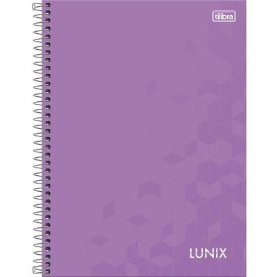 CADERNO ESPIRAL UNIVERSITARIO CAPA DURA 16 MATERIAS 256F LUNIX 340626 - TILIBRA