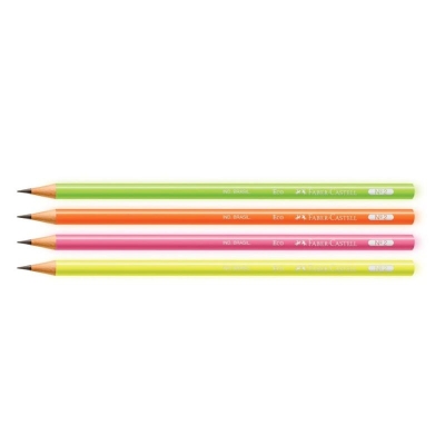 LAPIS GRAFITE 2HB ECO NEON REDONDO SORTIDO 1205N/ED - FABER