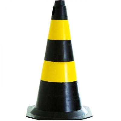 CONE SINALIZADOR 75CM PT/AM - KTELI