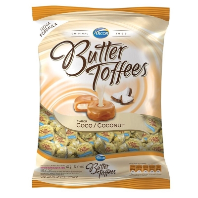 BALA BUTTER TOFFEES COCO 500G - ARCOR