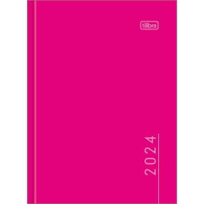 AGENDA COSTURADA CAPA DURA 160F PEPPER ROSA M4 2024 291081 - TILIBRA