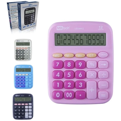 CALCULADORA 12 DIGITOS S/ PILHA AAA GB54462 - MBTECH