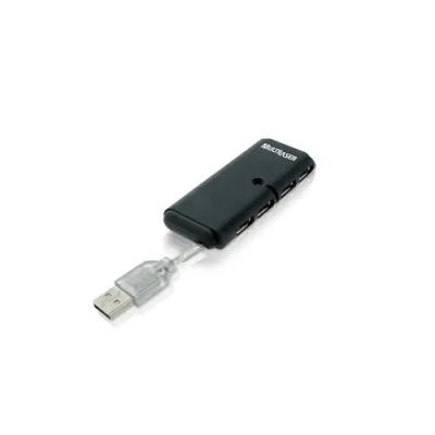 HUB USB SLIM 2.0 4 PORTAS PRETO AC064 - MULTILASER