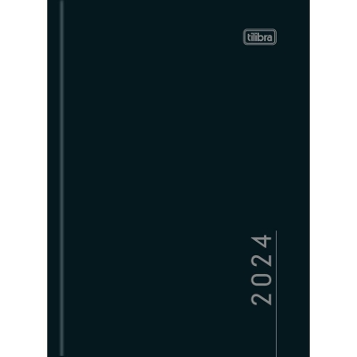 AGENDA COSTURADA CAPA DURA 160F PEPPER PRETA M4 2025 179701 - TILIBRA