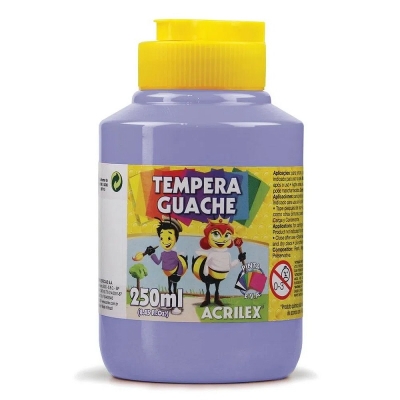 TINTA GUACHE 250ML LILAS 02023 528 - ACRILEX