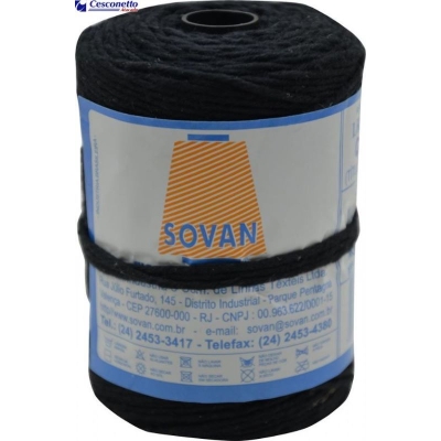 BARBANTE ALGODAO N8 LRB 4/8T 147M PRETO 32376 - SOVAN