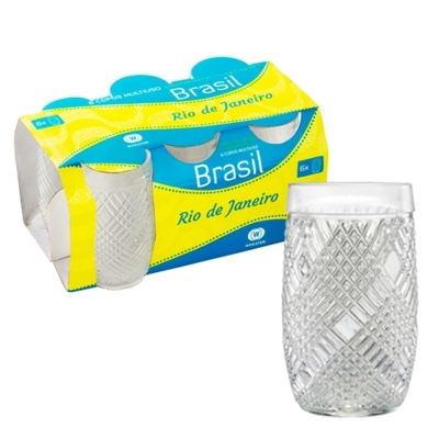 COPO DE VIDRO 330ML RIO JANEIRO CX/6 - WHETON